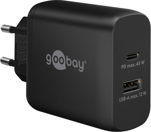 Goobay 4 fach USB Ladegerät 30W schwarz günstig bei