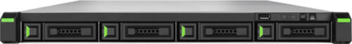 QSAN XN5104R NAS Rack (1U) Ethernet/LAN Schwarz, Metallisch