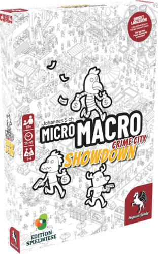 Pegasus Spiele MicroMacro: Crime City 4 – Showdown Brettspiel Familie