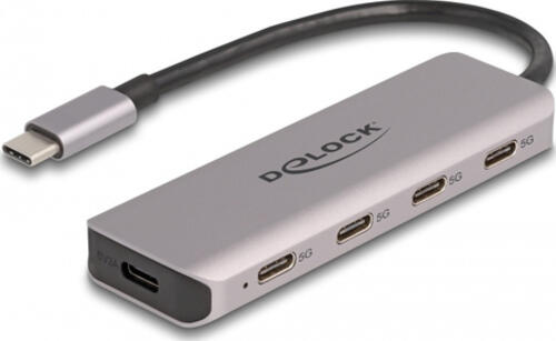 DeLOCK USB 5 Gbps 4 Port USB Type-C Hub mit USB Type-C Anschluss