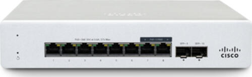 Cisco Meraki MS130 compact Managed Gigabit Ethernet (10/100/1000) Power over Ethernet (PoE) 1U Aluminium