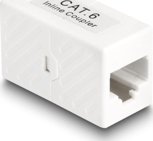 DeLOCK Adapter RJ45 Buchse zu RJ45 Buchse Cat.6 UTP weiß