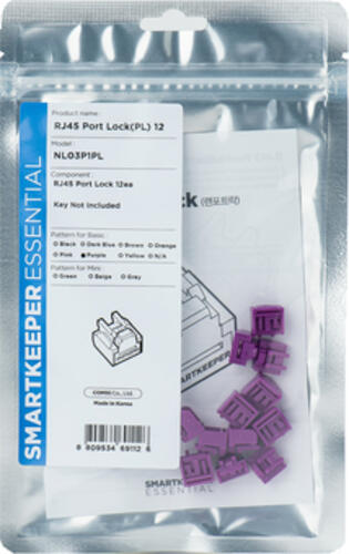 Smartkeeper NL03P1PL Schnittstellenblockierung RJ-45 Violett 1 Stück(e)