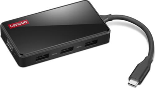 Lenovo GX91M73945 laptop-dockingstation & portreplikator Kabelgebunden USB 3.2 Gen 1 (3.1 Gen 1) Type-C Schwarz