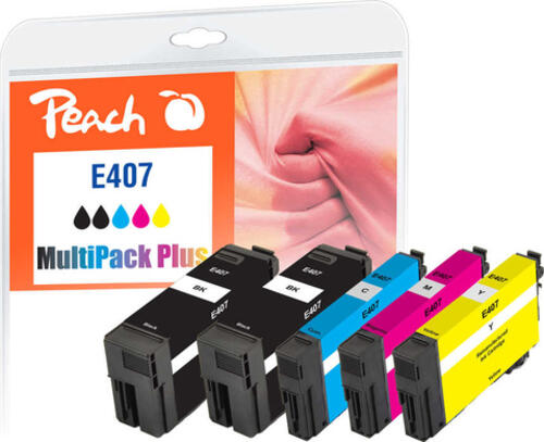 Peach PI200-938 Druckerpatrone 5 Stück(e) Kompatibel Schwarz, Cyan, Magenta, Gelb