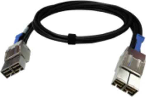 QNAP CAB-PCIE10M-8644-8X Serial Attached SCSI (SAS)-Kabel 1 m Schwarz