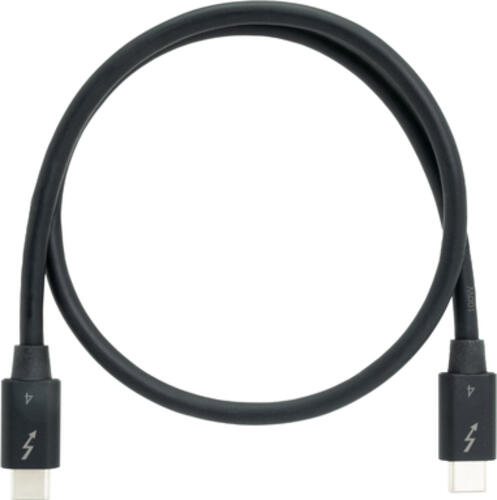 QNAP CAB-TBT4-0M5 Thunderbolt-Kabel 0,5 m 40 Gbit/s Schwarz