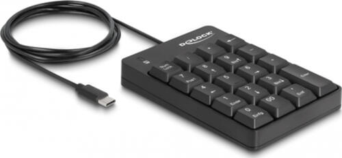 DeLOCK 12108 Numerische Tastatur Universal USB Schwarz