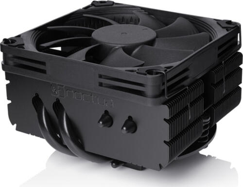 Noctua NH-L9x65 chromax.black CPU-Lüfter, 1x 92x92x14mm, 2500rpm, 57.5m³/h, 33.84 CFM, 23.6dB(A), 2.11mmH2O, 2.52W (NF-A9x14 HS-PWM chromax.black, <a href=./2177220 target=_blank>Link</a>)