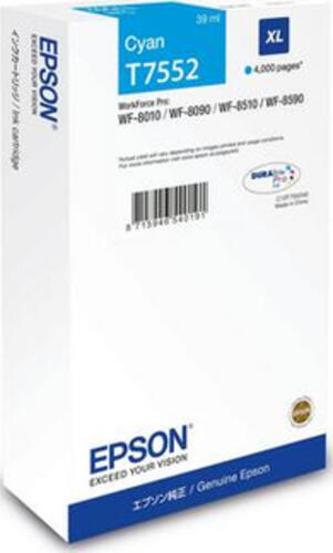 Epson C13T75524N Druckerpatrone 1 Stück(e) Original Hohe (XL-) Ausbeute Cyan