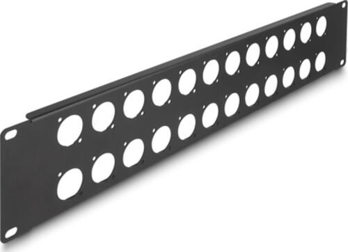 DeLOCK 19 D-Typ Patchpanel 24 Port 2 HE schwarz