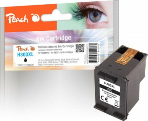 Peach PI300-893 Druckerpatrone 1 Stück(e) Kompatibel Hohe (XL-) Ausbeute Schwarz