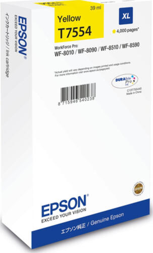 Epson C13T75544N Druckerpatrone 1 Stück(e) Original Hohe (XL-) Ausbeute Gelb