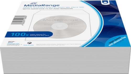 MediaRange BOX62 CD-Hülle Schutzhülle 1 Disks Weiß