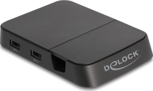 DeLOCK Smartphone Dockingstation 4K mit integrierter Halterung - HDMI / USB / Hub / SD / Micro SD für Android oder Windows