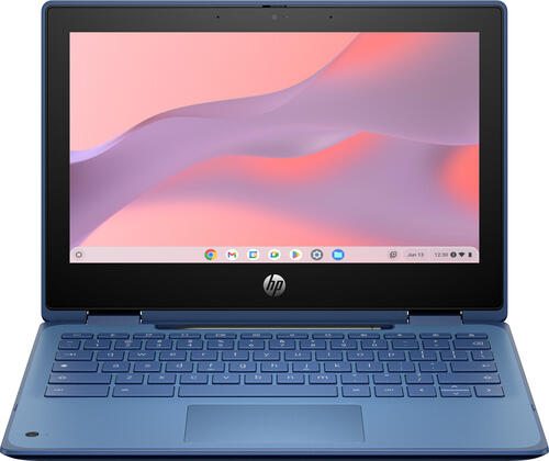 HP G5 Intel N N200 Chromebook 29,5 cm (11.6) Touchscreen HD 8 GB LPDDR5x-SDRAM 64 GB eMMC Wi-Fi 6E (802.11ax) ChromeOS Blau