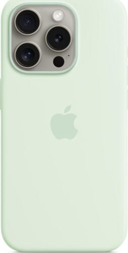 Apple iPhone 15 Pro Silikon Case mit MagSafe – Blassmint