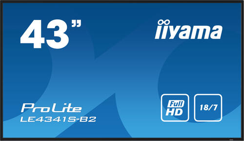 iiyama PROLITE LE4341S-B2 Digital Signage Flachbildschirm 108 cm (42.5) LCD 350 cd/m Full HD Schwarz 18/7