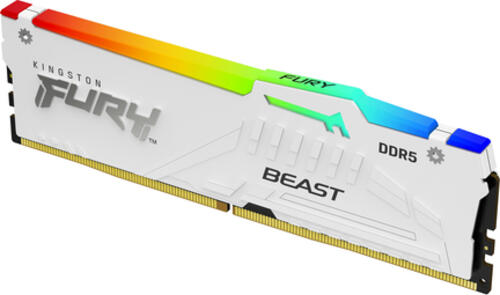 Kingston Technology FURY Beast 16GB 6000MT/s DDR5 CL30 DIMM White RGB XMP