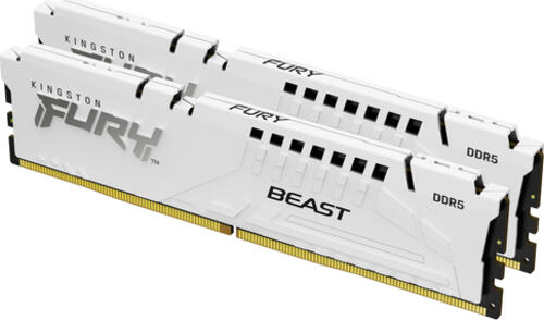 Kingston Technology FURY Beast 32 GB 6400 MT/s DDR5 CL32 DIMM (Kit of 2) White XMP