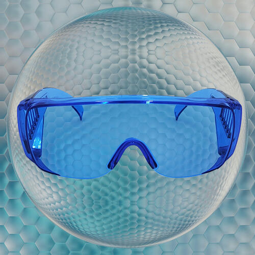 Mad Monkey 2000076 Sportsonnenbrille Golfbrille Junge Randlos Blau