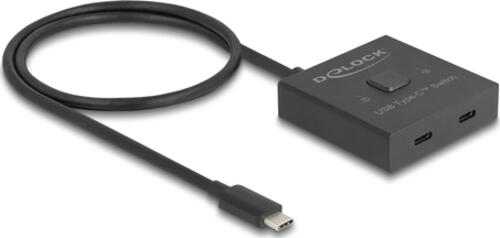 DeLOCK USB 10 Gbps USB Type-C Switch 2 auf 1 bidirektional 8K