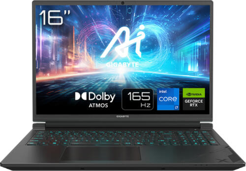 GIGABYTE G6X 9KG-43DE854SH laptop Intel Core i7 i7-13650HX 40,6 cm (16) WUXGA 16 GB DDR5-SDRAM 1 TB SSD NVIDIA GeForce RTX 4060 Wi-Fi 6E (802.11ax) Windows 11 Home Grau