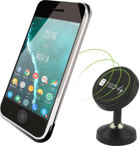 Techly I-SMART-UNI7 Halterung Passive Halterung Handy/Smartphone Schwarz