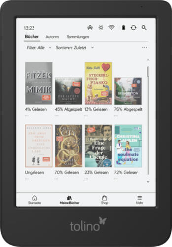 Tolino shine color eBook-Reader Touchscreen 16 GB WLAN Schwarz