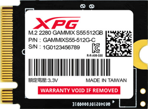 SSD   512GB  ADATA   PCI-E  NVMe XPG Gammix S55 retail