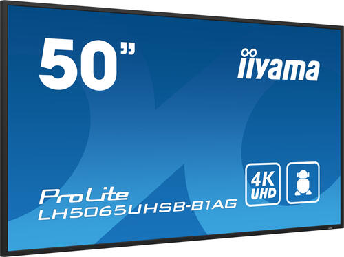 iiyama ProLite Digital Signage Flachbildschirm 125,7 cm (49.5) LCD WLAN 500 cd/m 4K Ultra HD Schwarz Eingebauter Prozessor Android 11 24/7