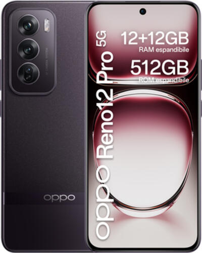 OPPO Reno12 Pro 17 cm (6.7) Dual-SIM Android 14 5G USB Typ-C 12 GB 512 GB 5000 mAh Schwarz