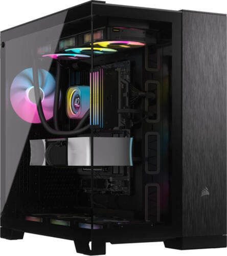 Corsair CC-9011283-WW Computer-Gehäuse Midi Tower Aluminium, Schwarz