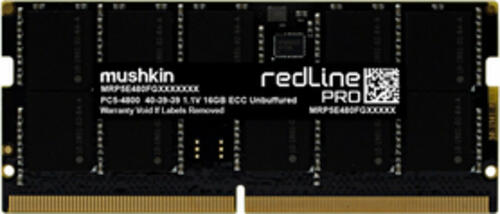 Mushkin Redline PRO MRP5T480FGGD16G18 Speichermodul 16 GB 1 x 16 GB DDR5 4800 MHz ECC