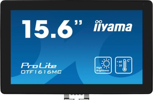iiyama PROLITE OTF1616MC-B1 Computerbildschirm 39,6 cm (15.6) 1920 x 1080 Pixel Full HD Touchscreen Schwarz