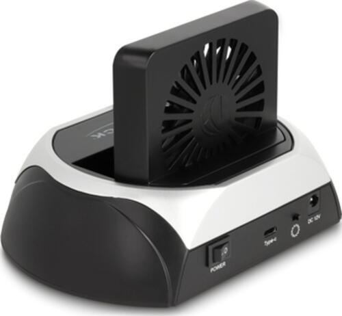 DeLOCK 64280 Speicherlaufwerk-Docking-Station USB 3.2 Gen 2 (3.1 Gen 2) Type-C Schwarz