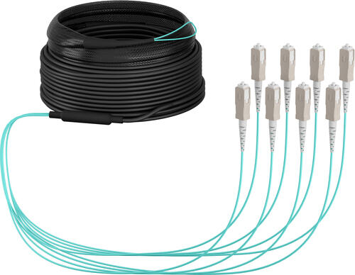 EFB Elektronik O8321S30OM3 InfiniBand/Glasfaserkabel 30 m 8x SC U-DQ(ZN) BH Aqua-Farbe, Beige, Schwarz