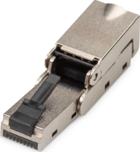 Digitus CAT 6A Feldstecker biegbar, STP mit Staubschutzkappe, Knickschutz