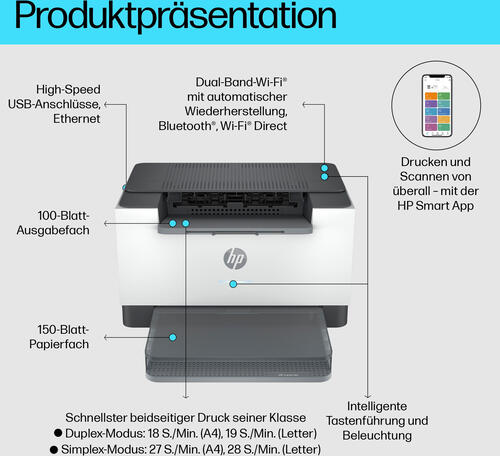 HP LaserJet M207dw Drucker