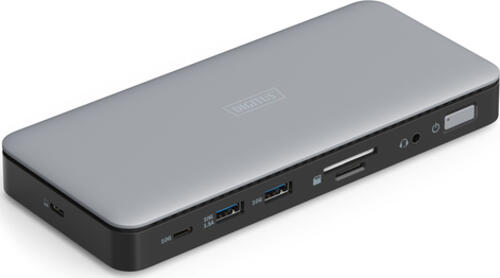 DIGITUS USB-C Docking Station 11-Port 2x HDMI 1x DP 2x USB-A 1x USB-C 1x RJ45 1x DC 1x Audio