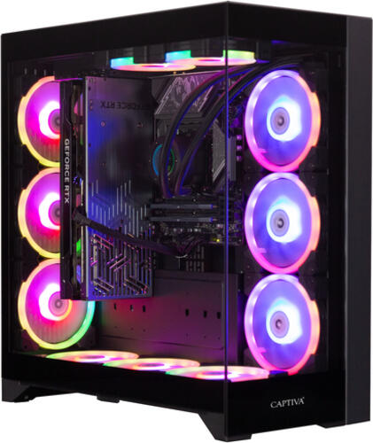 CAPTIVA Highend Gaming R83-580 Intel Core i9 i9-14900KF 32 GB DDR5-SDRAM 2 TB SSD NVIDIA GeForce RTX 4080 SUPER Midi Tower PC Schwarz