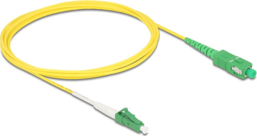 DELOCK Kabel LWL LC-APC zu SC-APC Simplex Singlemode OS2 2m