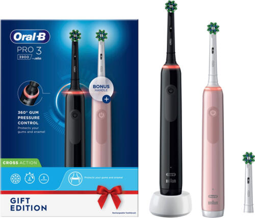 Oral-B PRO 3 3900 Duopack Black-Pink Edition         JAS22