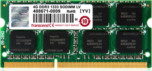 Transcend 2GB DDR3 Speichermodul 1 x 8 GB 1600 MHz