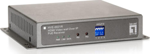 LevelOne HVE-6601R Audio-/Video-Leistungsverstärker AV-Receiver Grau