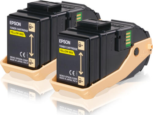 Epson Tonerkassetten-Doppelpack Yellow 7.5k x 2