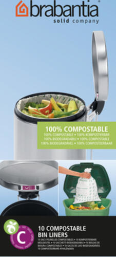 Brabantia PerfectFit Müllbeutel kompost. Typ C, 10-12 L, 10 Stck