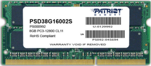 Patriot Memory 8GB PC3-12800 Speichermodul 1 x 8 GB DDR3 1600 MHz