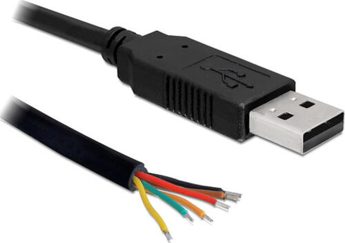 DeLOCK USB2.0/TTL 6 1.8m USB Kabel 1,8 m Schwarz