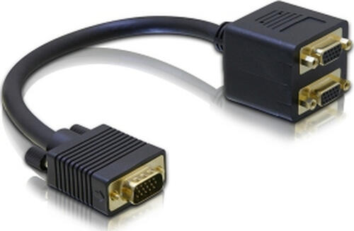 DeLOCK Adapter VGA male to 2x VGA female VGA-Kabel 0,2 m VGA (D-Sub) 2 x VGA (D-Sub)